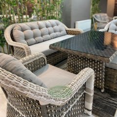 Lion 861 Rattan Wintech Oturma Grubu
