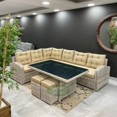 Pandora 111 Rattan Wintech Köşe Takımı