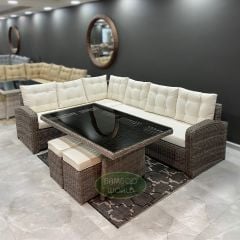 Pandora 707 Rattan Wintech Köşe Takımı