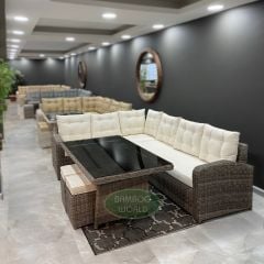 Pandora 707 Rattan Wintech Köşe Takımı