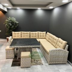 Vesta 111 Rattan Wintech Köşe Takımı