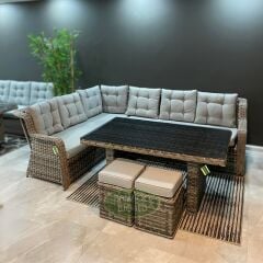 Riola 708 Rattan Wintech Köşe Takımı