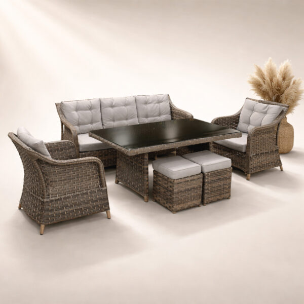 Albion 708 Rattan Oturma Grubu Salıncak Hediyeli