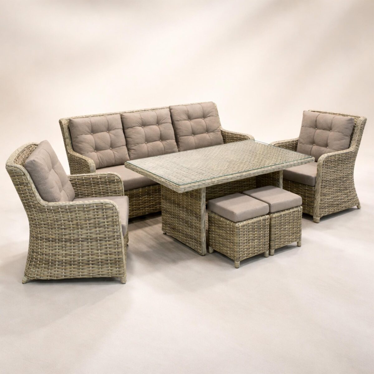 1-rs Bella Confort Rattan Oturma Grubu