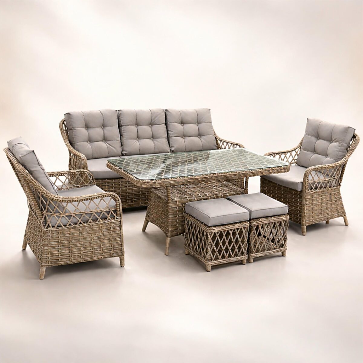 1-rs Boss Rattan Üçlü Oturma Grup
