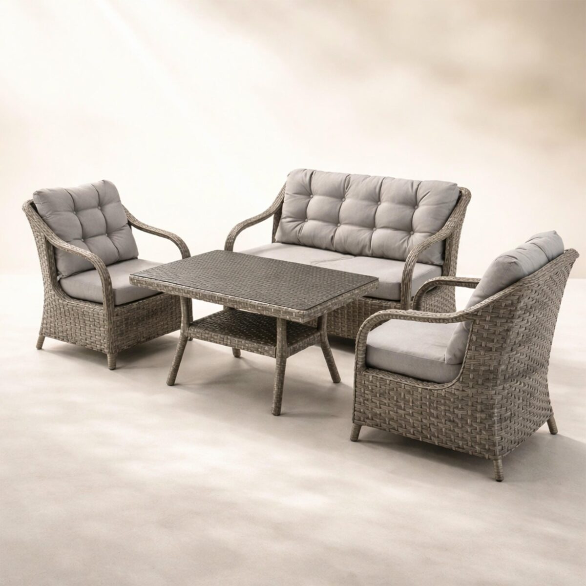 Gusto 708 İkili Rattan Oturma Grubu