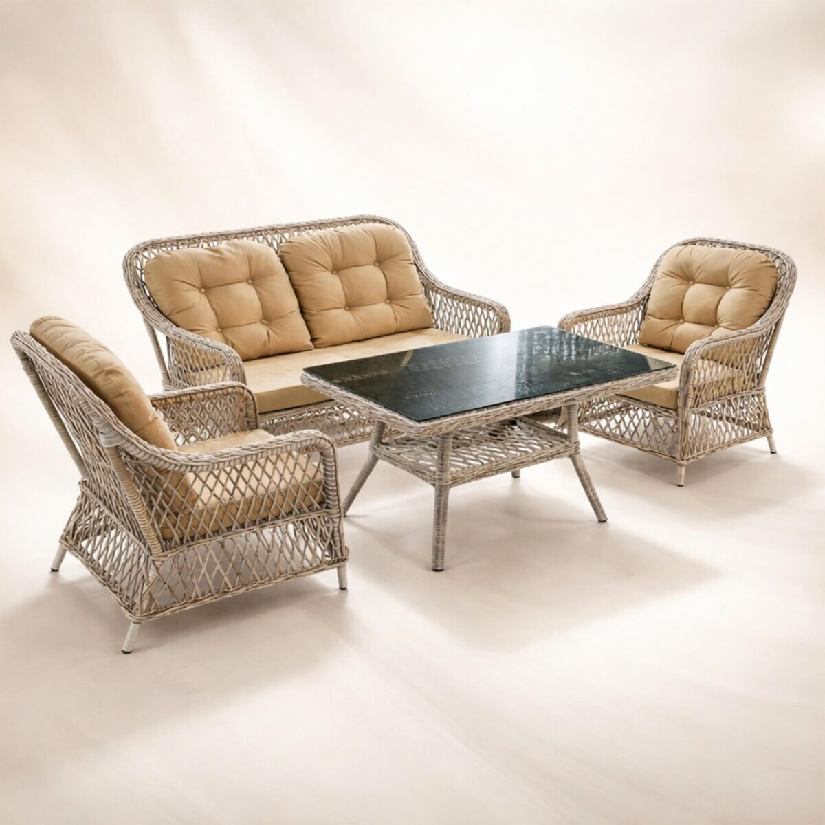 Jade 111 İkili Rattan Oturma Grubu
