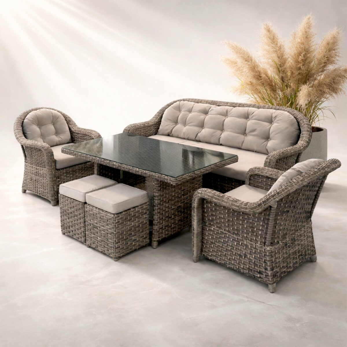 Lion 708 Rattan Oturma Grubu