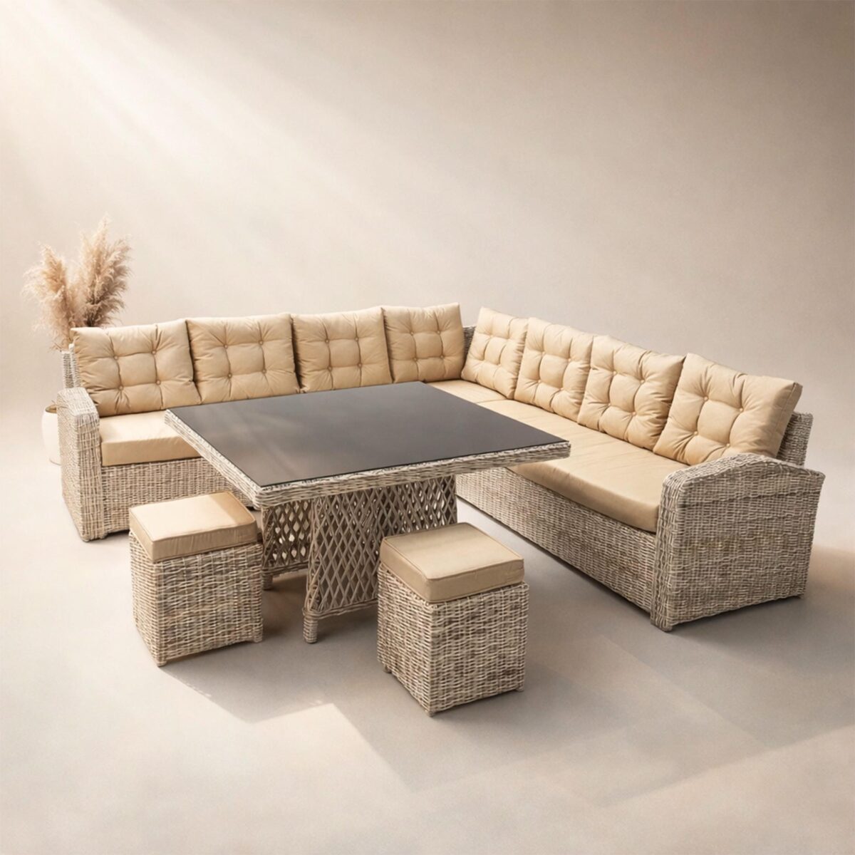 Vesta 111 Rattan Wintech Köşe Takımı