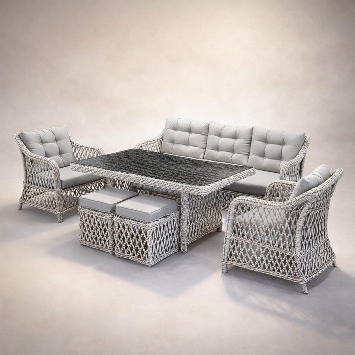 1-rs Barcelona 626 Rattan Wintech Oturma Grubu