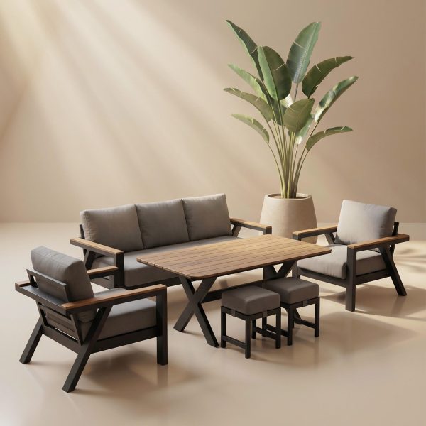 Madrid Alüminyum Oturma Grubu A