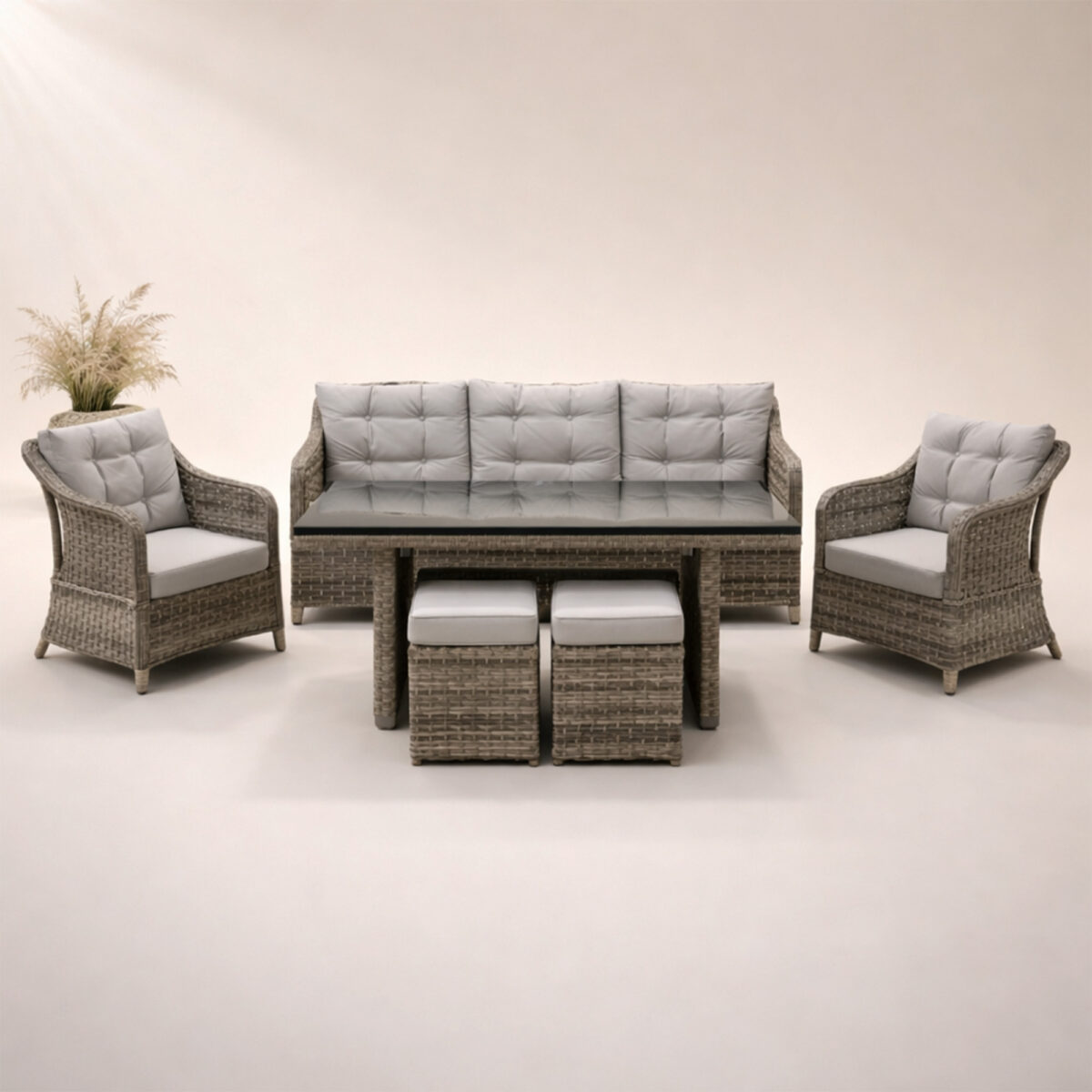 Albion 708 Rattan Oturma Grubu Salıncak Hediyeli