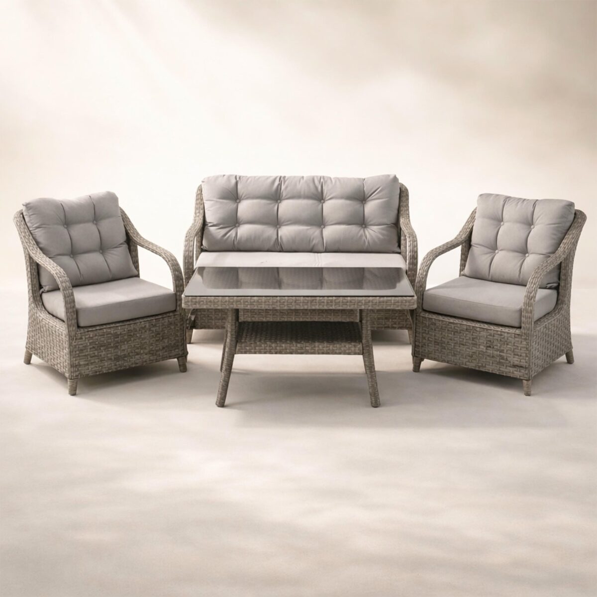 Gusto 708 İkili Rattan Oturma Grubu