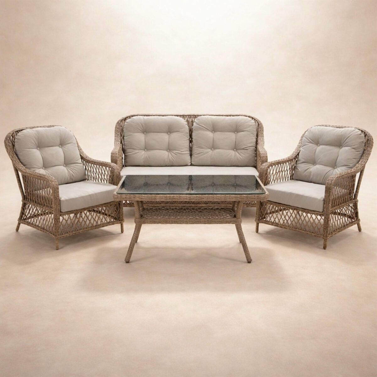 Jade 707 İkili Rattan Oturma Grubu