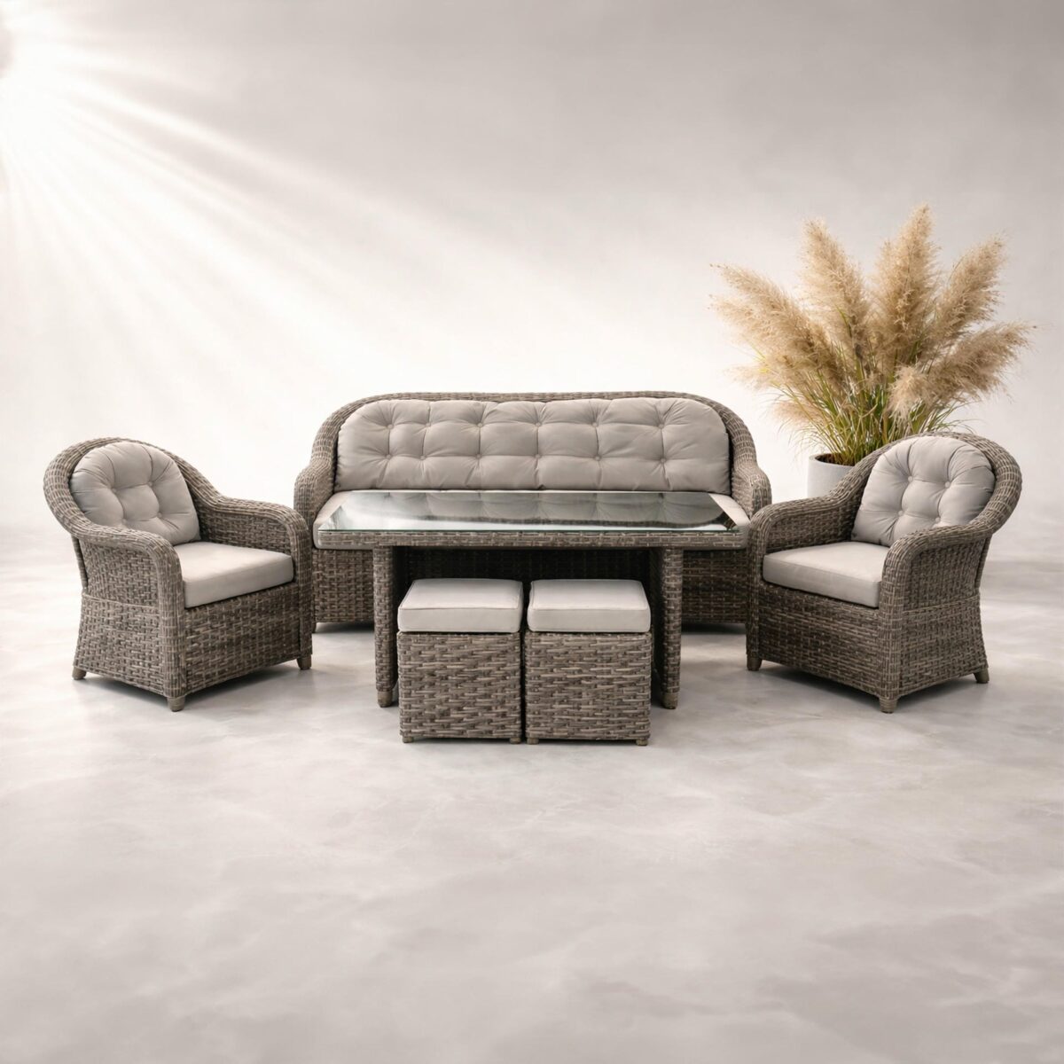 Lion 708 Rattan Oturma Grubu