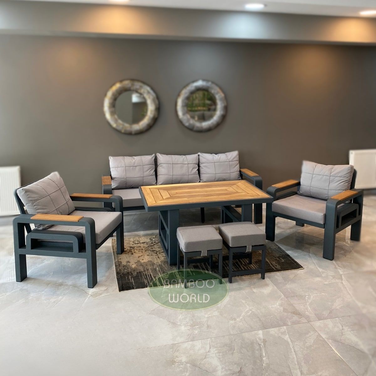 Napoli Alüminyum Oturma Grubu.A