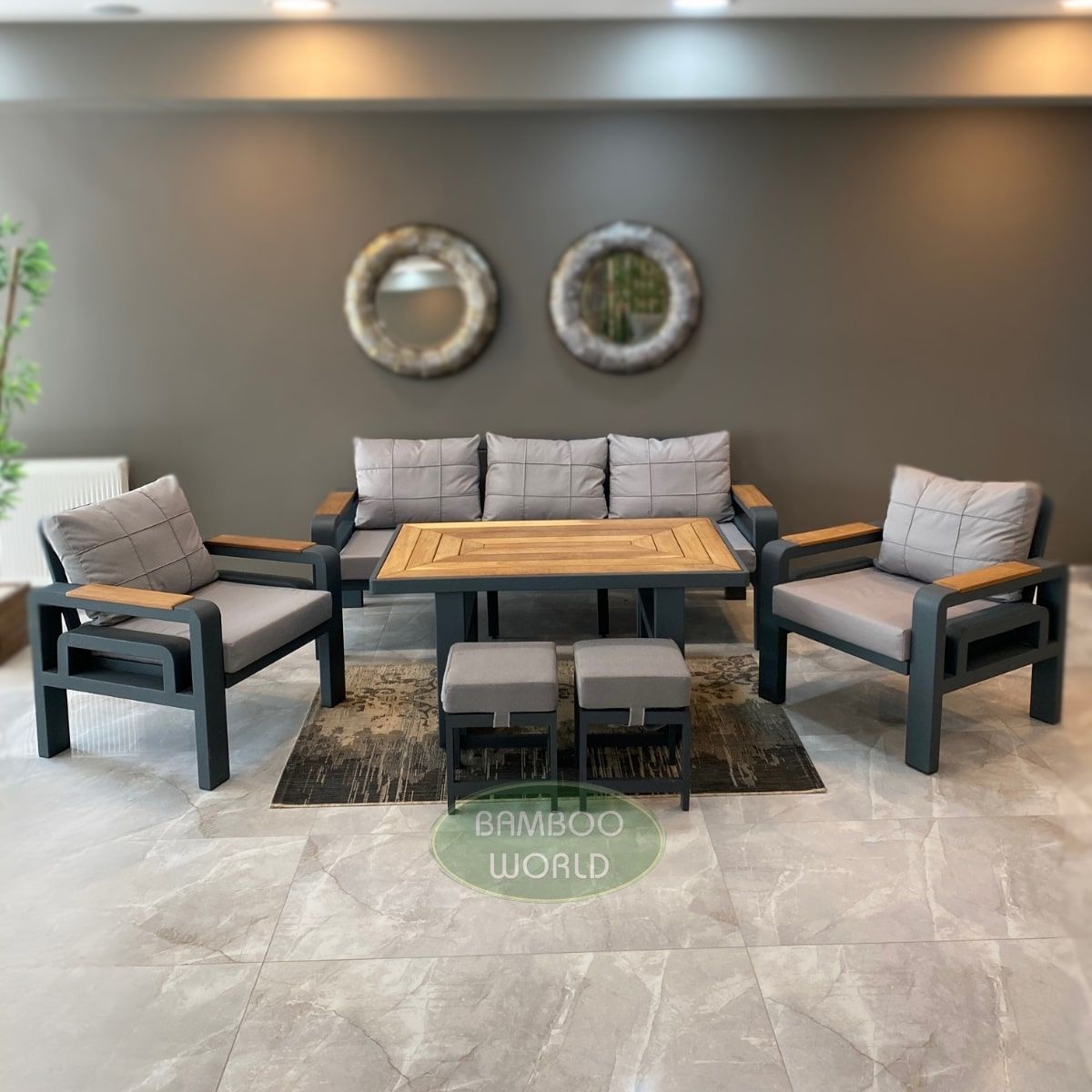 Napoli Alüminyum Oturma Grubu.A