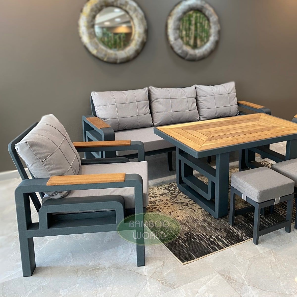 Napoli Alüminyum Oturma Grubu.A